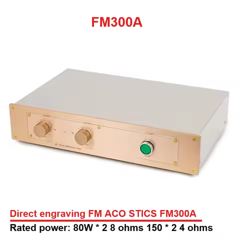 AMXEKR FM300A High-Fidelity Class A&B HiFi Amplifier with After-Stage Seconds High Power Direct FM 9