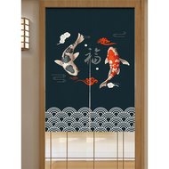 Partition Half Curtain Kitchen Kitchen Restaurant Block Japanese Fabric Punch-Free Commercial Curtain Door Curtain Japanese Style