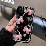 Casing HP OPPO A94 F19 Pro Reno 5F Reno 5 Lite Reno5 F Reno5 Lite Case Sweet Ribbon Pattern Beautiful Cellphone Case Double Softcase Shockproof Protection Simple Casing