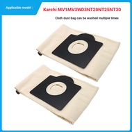 Suitable for Karcher Vacuum Cleaner Accessories Dust Bag MV3 WD3 NT20 NT30 WD3 Washable Garbage Clot
