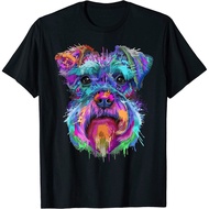 Schnauzer Splash Art - Cute Schnauzer Owners Gifts T-Shirt
