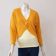 Point plus Cardigan Yellow