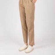 女裝打褶長褲-卡其