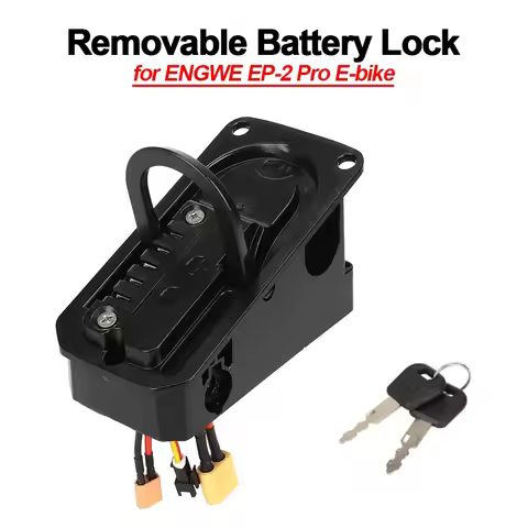 For Engwe EP-2 Pro E-Bike Replacement Lock Removable Battery Charging Socket