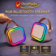 DealPadu K12 Bluetooth Speaker Wireless RGB LED Mini Outdoor Stereo Sound Speaker
