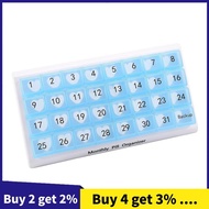 Monthly Pill Organizer 31 Compartments, 1 Per Day, 4 Week Full Month 31 Day Pill Organizer