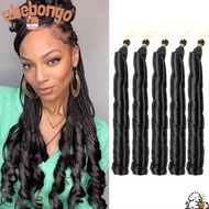 ABEBONGOTF Synthetic French Curl Braiding Hair, Spiral Curls 24 Inch Length Loose Wavy Braiding Hair