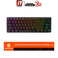 SteelSeries Apex Pro Mini Wireless Optical Gaming Keyboard คีบอร์ดเกมมิ่งไร้สาย ออปติคอล ขนาดเล็ก 60