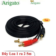 1 to 2 speaker cable, 1 to 2 lotus head speaker cable 1.5m, 3m, 5m quality product