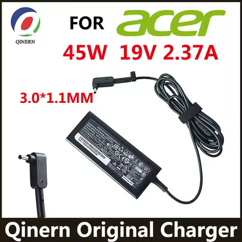 19V 2.37A 45W 3.0*1.1MM Laptop Adapter Charger For Acer Aspire S7 391 V3-371 Switch12 PA-1450-26 A13