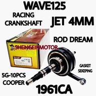 WAVE125 CRANKSHAFT JET 4MM ROD DREAM SEKEPING GASKET FURIOUS ONCE