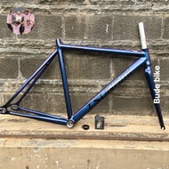 FRAME TSUNAMI SNM100 RENBO SEPEDA FIXIE ALUMINUM ALLOY FRAME FORK - Goes Store87