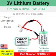 [OMRON Compatible] 3V CJ1W-BAT01 CP1W-BAT01 CJ1M Plc SANYO CR14250SE-R Lithium Battery