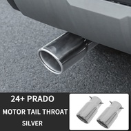 For Toyota Land Cruiser Prado 250 J250 LC250 2024 2025 Car Exhaust Pipe Tip Rear Tail Throat Muffler