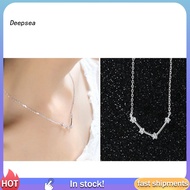 DPA Shiny Rhinestone Women Horoscope Astrology Constellation Sign Guardian Necklace