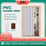 Accordion door Indoor folding door PVC household sliding door Track door Folding door PVC door Bathr