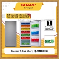 Freezer Sharp es batu FJ-M189K-SS murah promo