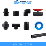 Grey PVC Fittings Accessories for 4 / 3 / 2 Stages with UV Light Water Filter Fittings