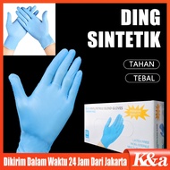 100pcs Medical 100% Nitrile Gloves/Nitrile Synthetic Gloves/Nitrile /4 SIze Blue Nitrile Glove