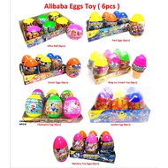 Alibaba Eggs Toy (6pcs) - Champion egg/Fast eggs/Jumbo egg/Eraser eggs/Ultra ball/King Ice Cream toy