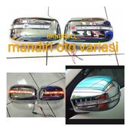 Cover spion toyota all new avanza 2012-2017 spion cover crome+lampu sipit variasi eksterior mobil