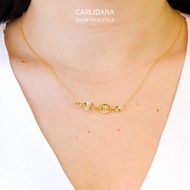 สร้อยคอแบบมินิมอลรูปทรงเกลียว DNA