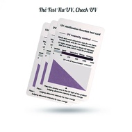 Uv / UVA / UVB Card PVC Card English Version (Test UV Light Test PVC Plastic Card / UV Sunscreen Tes