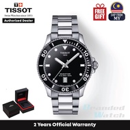 [Official Warranty] Tissot T120.410.11.051.00 Men's Seastar 1000 40mm Black Dial Stainless Steel Watch T1204101105100