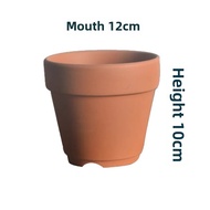 Red Ceramic Pot Japanese Style Qiyue Azalea Flower Pot Indoor Pine Micro Bonsai Breathable Absorbent