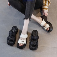 NYC Kasut Perempuan Casey Slip-On  Wedges Sandal -N72413-TF02SV-52-BEIGE