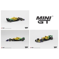 Mini GT McLaren MCL38 No.81 Oscar Piastri 2024 F1 2024 Monaco GP 2nd Place #MGT01165-BL (1:64)