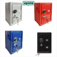 UPSTO Household Insurance Box, Metal Reusable Money Box, Home Use Crafts Handmade with Key Piggy Ban