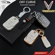 VinFast E34 / VF8 / VF9 4-Button Smart Car Remote Key Cover, VinFast Car Key Case with Keychain