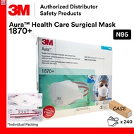 [Sell by Case]3M Aura™ Health Care Particulate Respirator and Surgical Mask 1870+ / N95 / Medical Gr