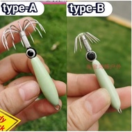 "new" luminousAPOLLO 18g 23g 27g 30g Squid bait toy 12 stainless steel needles (light in the dark)