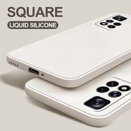 Xiaomi 11T Pro Redmi Note 11s 10s Pro Max Plus Square Liquid Silicone Soft Phone Case Cover