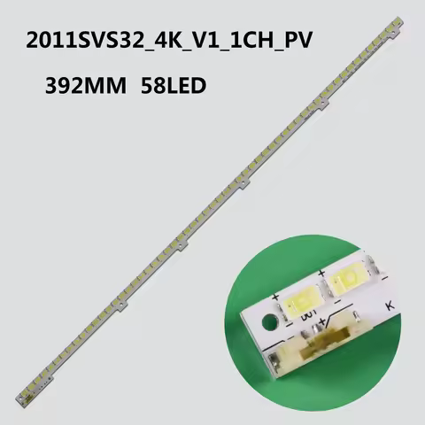 LED Backlight strip 58leds 2011SVS32 4K-V1-1CH-PV-LEFT58-1116 For Samsung 32" TV UE32D4000 UA32D4003