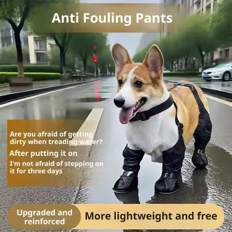 Best Anti-Slip Dog Shoes Pet Paw Protector Dog Rain Outdoor & Suspender Dog Dog Dirty-proof Shoes An