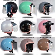 Bogo List Pink Full Neck Helmet SNI Motorcycle helmet quality retro classic classic classic