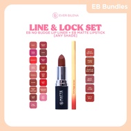 EB Line and Lock Set - No Budge + Matte Lipstick