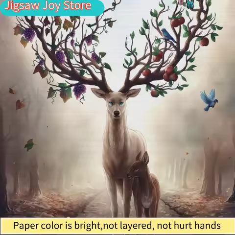 150PCS Mini Test Tube Jigsaw Puzzle Animal Series Deer Fidget Toys Famous Painting Puzzle for Aldult