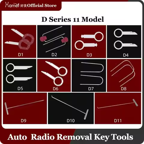 1/2PCS Car Stereo Radio Removal Keys CD Tool for Volkswagen BMW Porsche Cooper Audi A4 B6 B8 A5 Ford