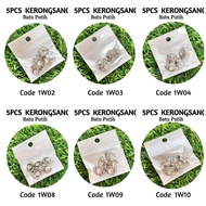 Pin Tudung【5pcs】Brooch Kerongsang Tudung Pin Hijab Kacing Pin Pastel Kancing Kosang Bruch Bros Butan