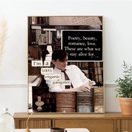 Poster Dead Poets Society - Canvas kertas tahan air untuk dinding kedai kopi bar dan bilik