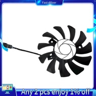 HA8010H12F-Z 75MM 2Pin GTX1050Ti GPU Cooler DUAL Fan for   GTX 1050Ti GTX-1050-Ti-4GT-OC