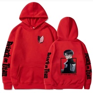 JXLQ 2022 new Style All-match 2022 Anime Attack On Titan Men's pure cotton Hoodies Birthday Gift YQ