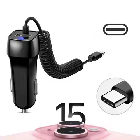 Type C Usb Car Charger Fast Charging For Car Charger Cable Type C Cigarette Lighter Plug Universal Z