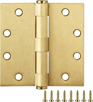 Door Hinges for Interior Doors 6-Pack 4.5-inch x 4.5-inch – Square 5/8-inch Radius Steel Door Hinge 