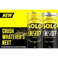 New!! Solo Energy Drink Zero Sugar Lemon 500mL x 4 /Schweppes Solo Lemon Single, Mini, 6 x 200ml Can