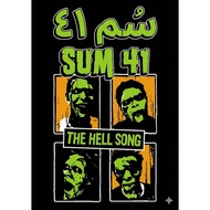 Baju T-Shirt Jawi Viral Minimalist SUM 41 Garage Rock Punk Ska Oii Band Music Old School Retro Vinta